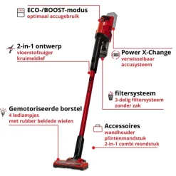 EINHELL 18V steelstozuiger TE-SV 18 LI (zonder accu)
