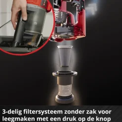 EINHELL 18V steelstozuiger TE-SV 18 LI (zonder accu)