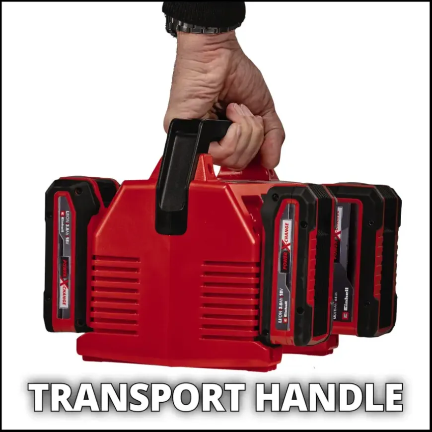 Einhell 18V 2x2 acculader Quattrocharger 4A