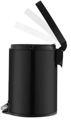 Eko pedaalemmer Serene mat zwart 5 L