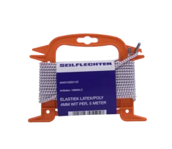 Seilflechter ELASTIEK LATEX/POLY 4MM WIT 5MTR