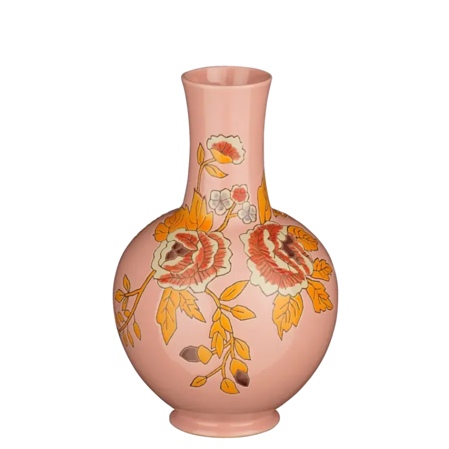 Geen Eloise vaas roze - h36xd22cm