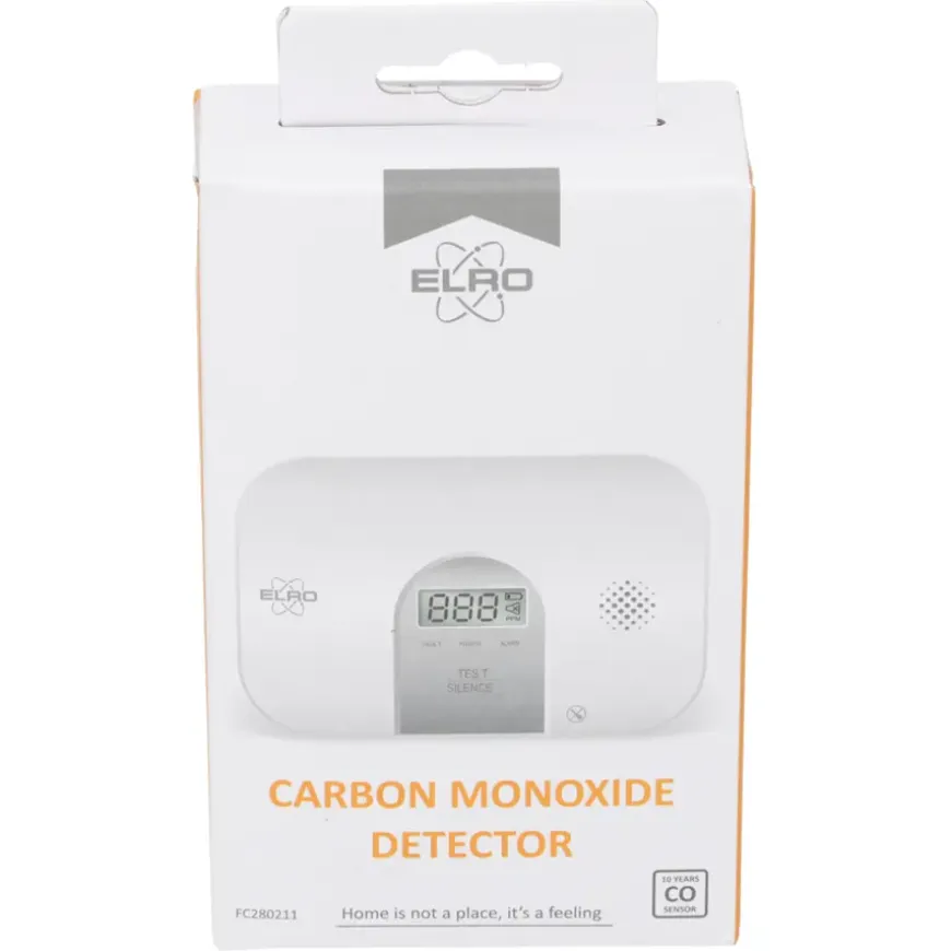 Elro FC280211 koolmonoxide melder inclusief 2 AA-batterijen 2 jaar