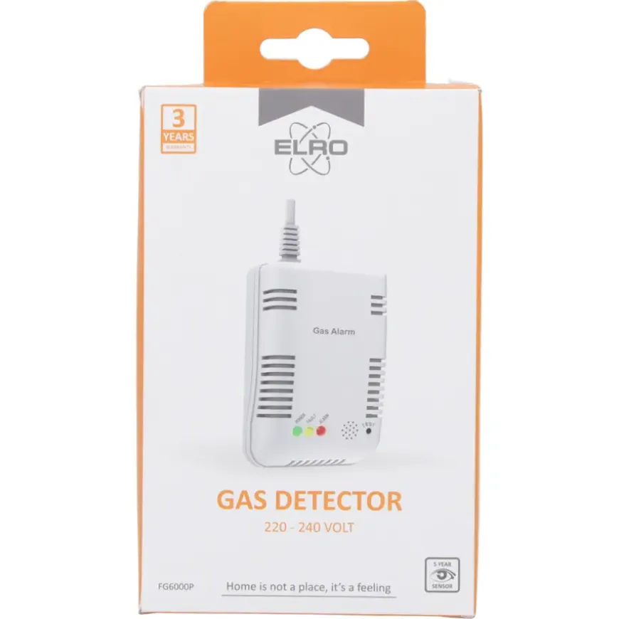 Elro FGA-13410 gasmelder voor Aardgas/Propaan/Butaan