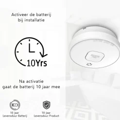 Elro FS2010-2 optische rookmelder inclusief 10 jaar lithium batterij DUO-pack
