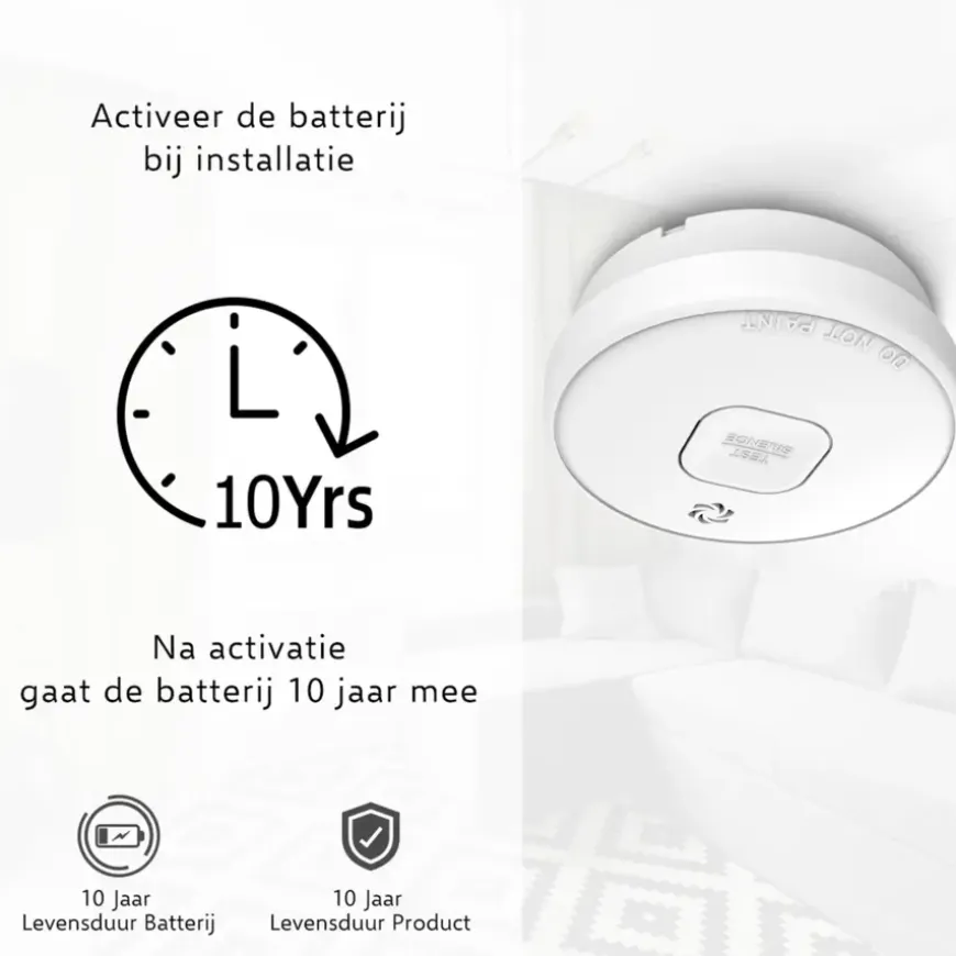 Elro FS2010-2 optische rookmelder inclusief 10 jaar lithium batterij DUO-pack