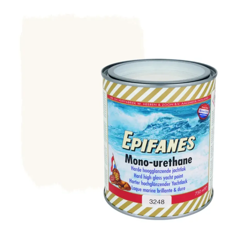 Epifanes mono-urethane jachtlak hoogglans nr. 3248 stark wit 750 ml