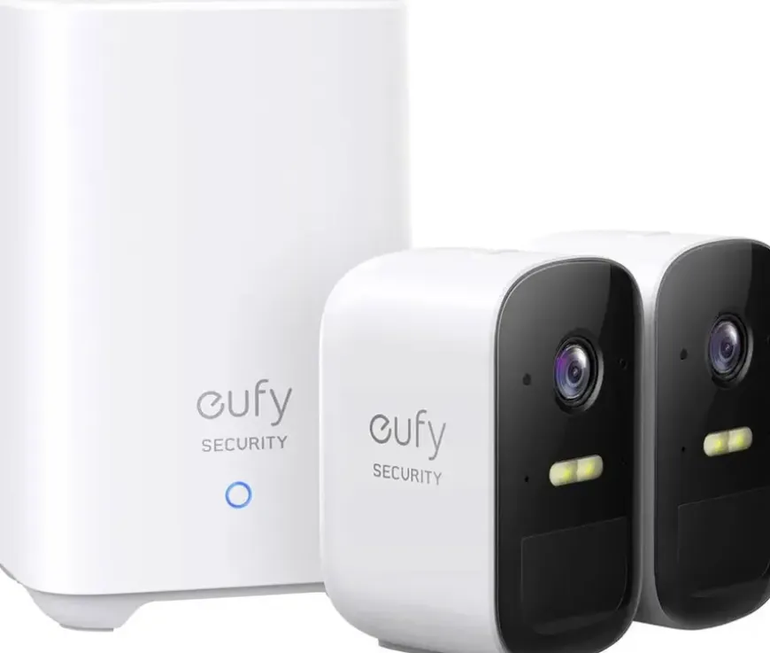 Eufy draadloze beveiligingsset inclusief Homebase 2 en 2 beveiligingscamera's Wit