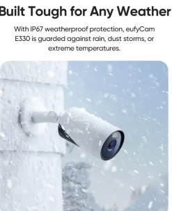 Eufy E330 Bundel 2 Beveiligingscamera voor buiten Wired Incl. Homebase 3