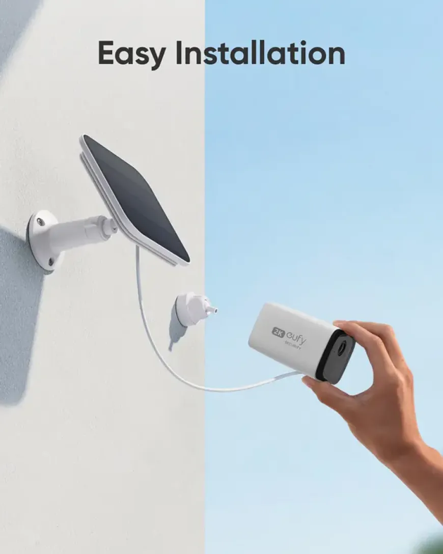 Eufy Solarcam C210 Beveiligingscamera met Zonnepaneel