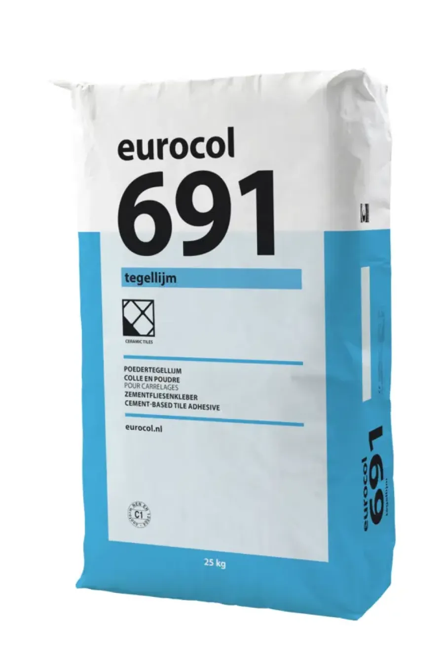 Forbo Eurocol Eurocol 691 poedertegellijm grijs 25 kg