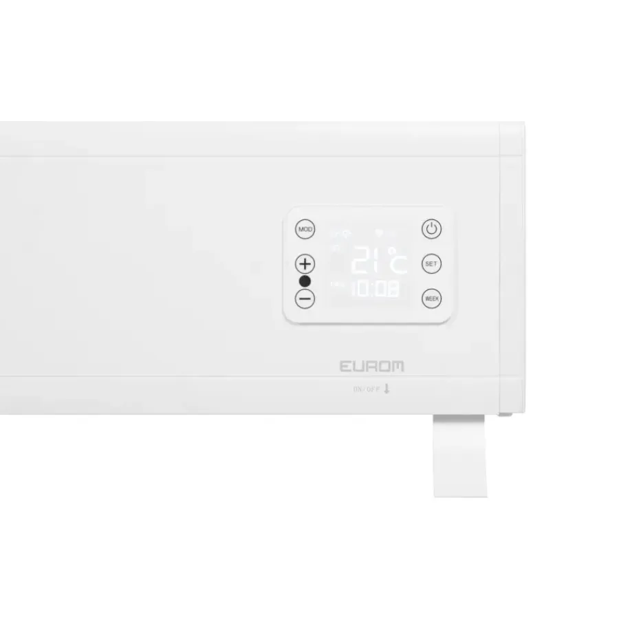 Eurom Alutherm Plint 2500 Watt Wit met WiFi