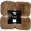 Geen Faux fur plaid bruin 200 x 150 cm