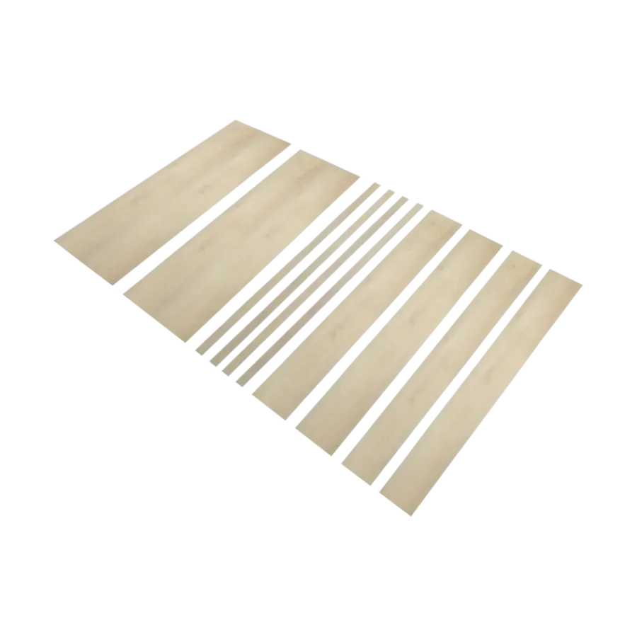 Firststep traprenovatieset pvc-treden smokey eiken, 4 stuks