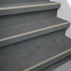 Firststep traprenovatieset laminaattreden steen antraciet, 4 stuks