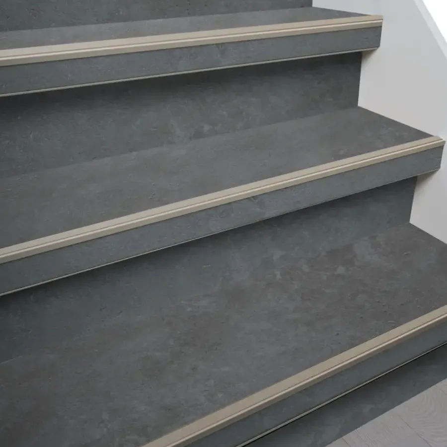 Firststep traprenovatieset laminaattreden steen antraciet, 4 stuks