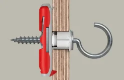 Fischer Hollewandplug DuoTec 10 mm met schroefhaak 2 stuks