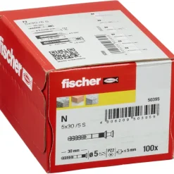 Fischer nagelpluggen 5X30 mm 100 stuks