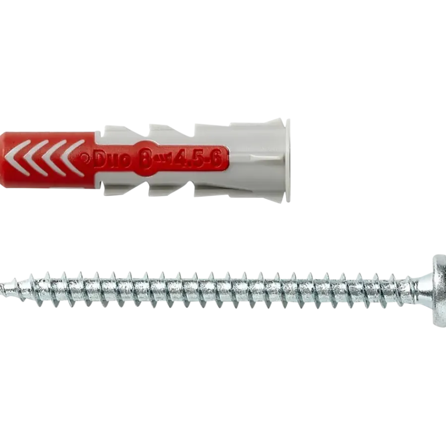 Fischer Universeelplug DuoPower 8x40mm met bolkopschroef 8 stuks