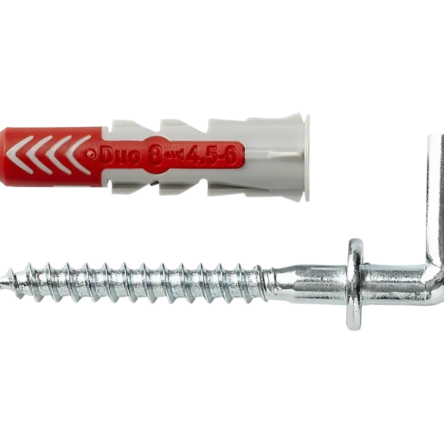 Fischer Universeelplug DuoPower 8x40mm met schroefduim 4 stuks