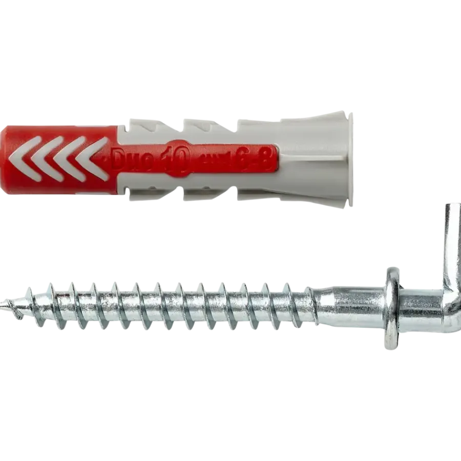 Fischer Universeelplug DuoPower 10x50mm met schroefduim 2 stuks