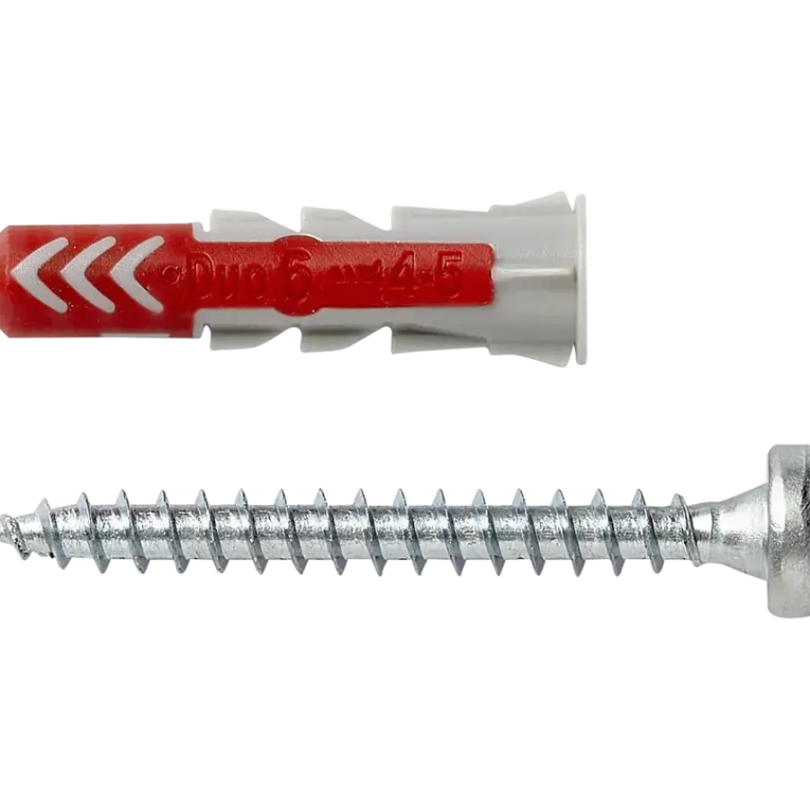 Fischer Universeelplug DuoPower 6x30 mm met bolkopschroef 50 stuks