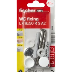 Fischer WC bevestigingset 8x50mm 2 stuks