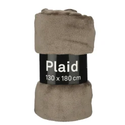 Geen Fleece plaid beige 180 x 130 cm