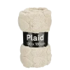 Geen Fleece plaid hart beige 130 x 180 cm