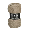Geen Fleece plaid hart bruin 130 x 180 cm