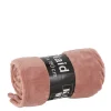 Geen Fleece plaid licht roze - l180xb130cm