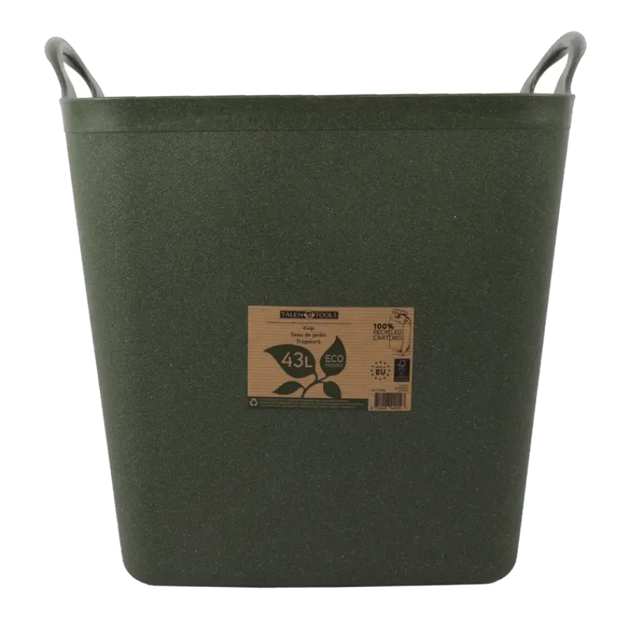 Talen Tools Flexibele kuip / emmer Groen 43L (100% gerecycled)