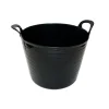 Flexibele kuip 40 liter zwart