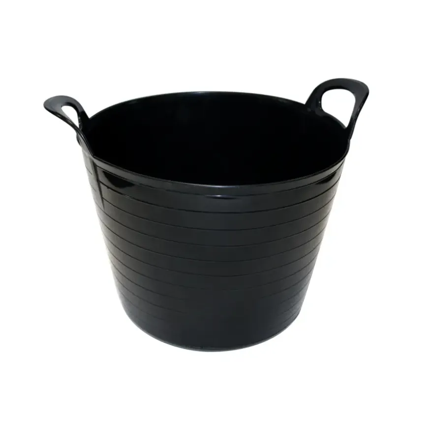 Flexibele kuip 40 liter zwart