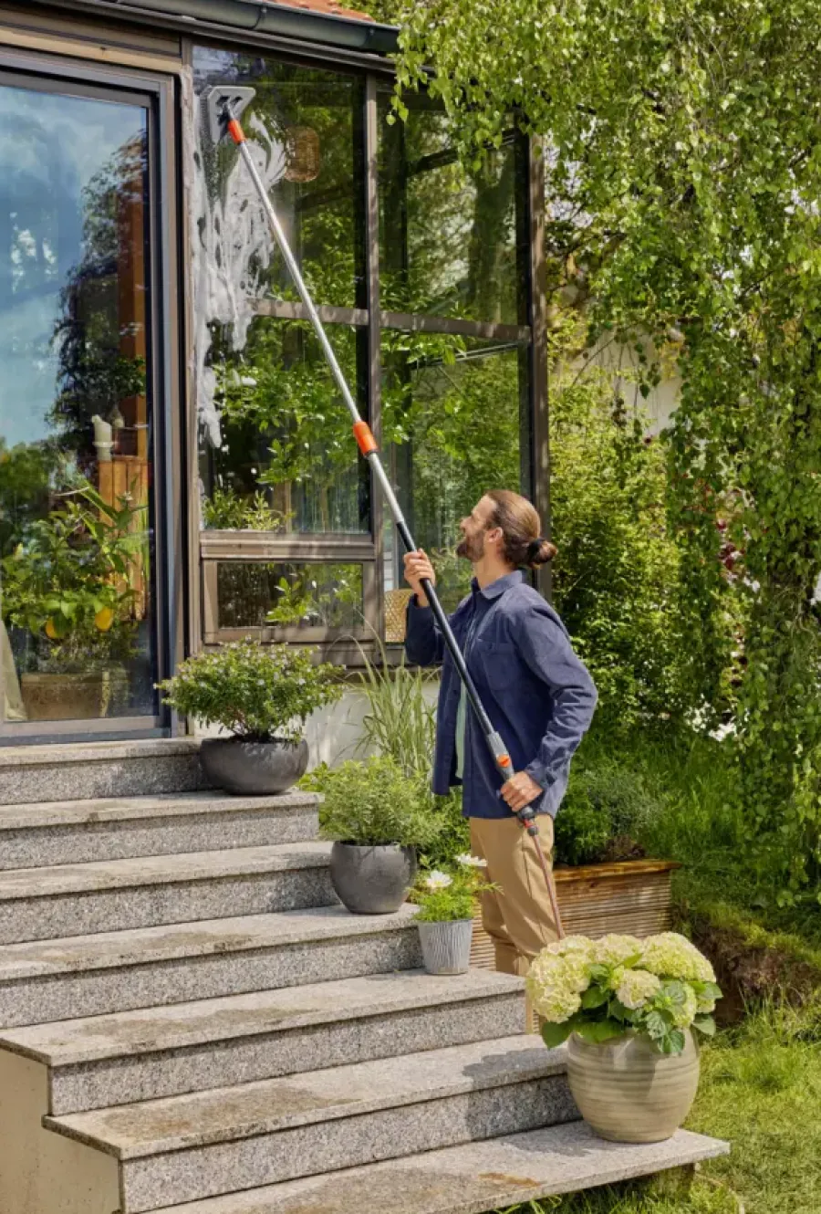 Gardena Cleansystem steelborstel soft flex