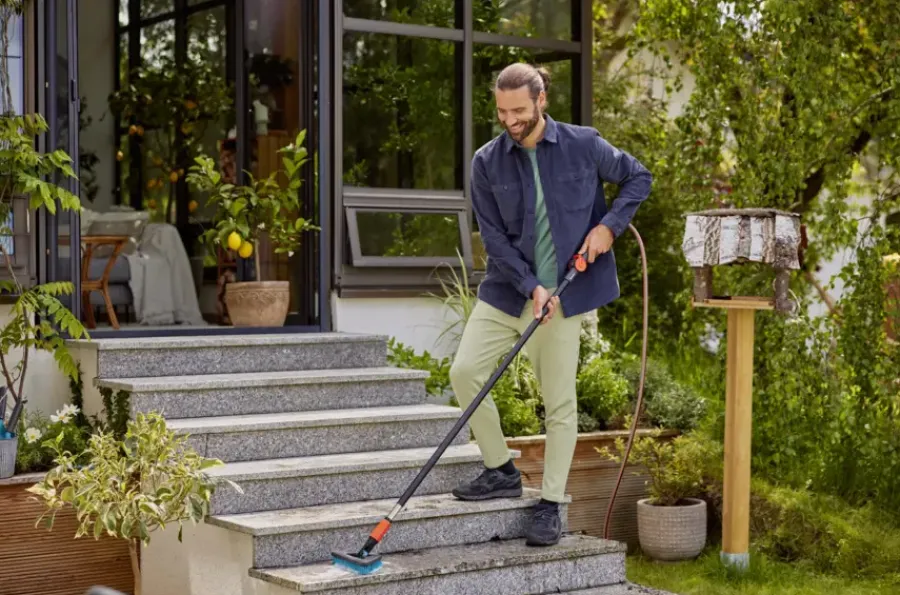 Gardena Cleansystem steelborstel hard flex