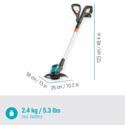 Gardena 18V trimmer EasyCut 23cm incl. accu + lader