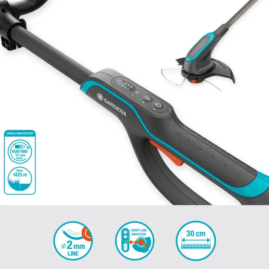 Gardena 18V trimmer PowerTrim 30 cm (zonder accu)