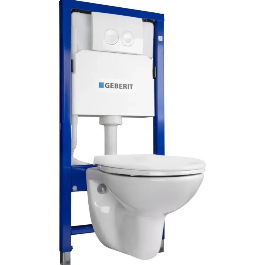 Geen Geberit Abell inbouwreservoir set Geberit UP100 met hangend toilet