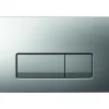 Geberit Delta 50 bedieningspaneel mat chroom voor inbouwreservoir Duofix
