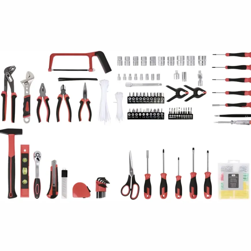 Gereedschapskoffer / trolley met 299-delige set handgereedschap