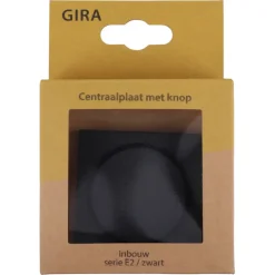 Gira E2 Inbouw Centraalplaat Dimmer Mat Zwart