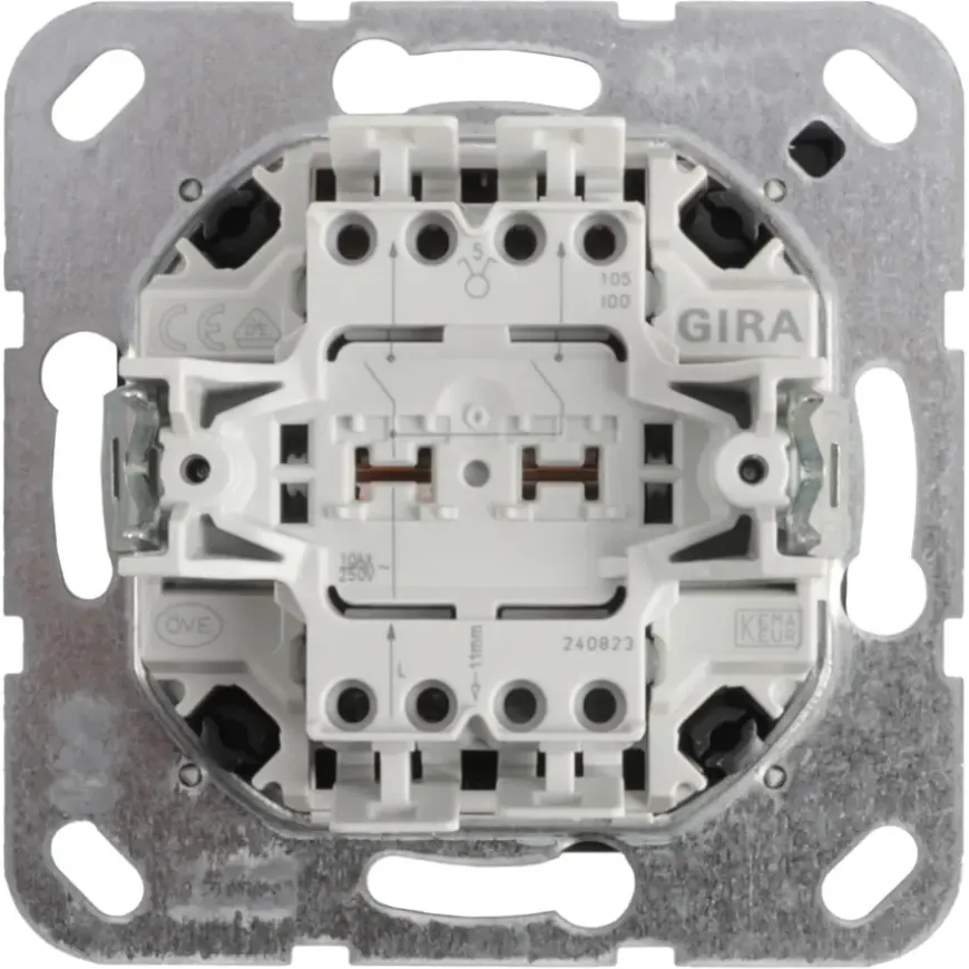Gira E2 Inbouw Serieschakelaar Mat Zwart