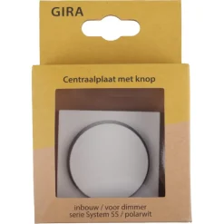 Gira ST55 centraalplaat dimmer wit