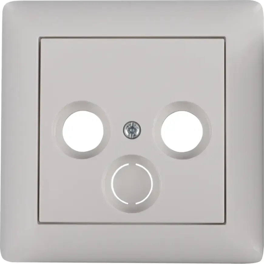 Gira ST55 Centraalplaat Radio/TV Wit