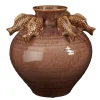 Geen Gisele vaas bruin - h27xd25cm