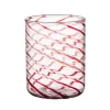 Geen Glas met rode strepen