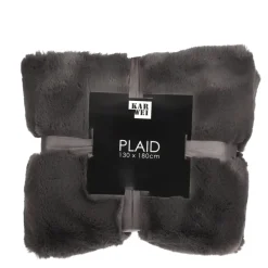 Geen Gosse plaid antraciet - l180xb130cm