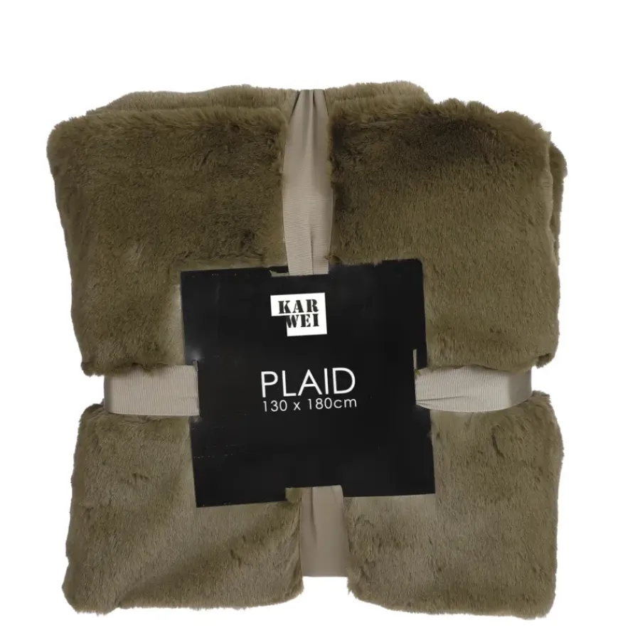 Geen Gosse plaid donker groen - l180xb130cm