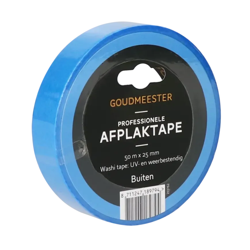 Goudmeester professionele schilderstape buiten 50 m x 25 mm
